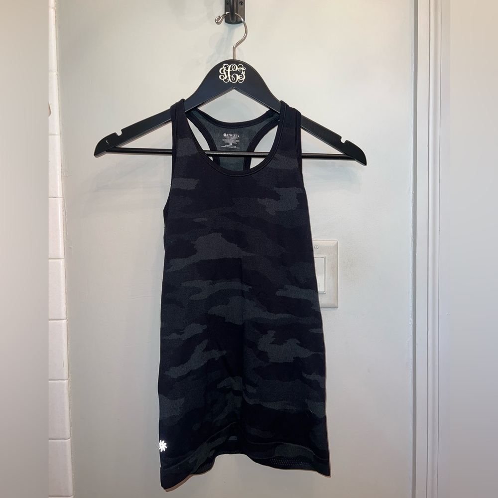 Athleta Black Camo Tank Top